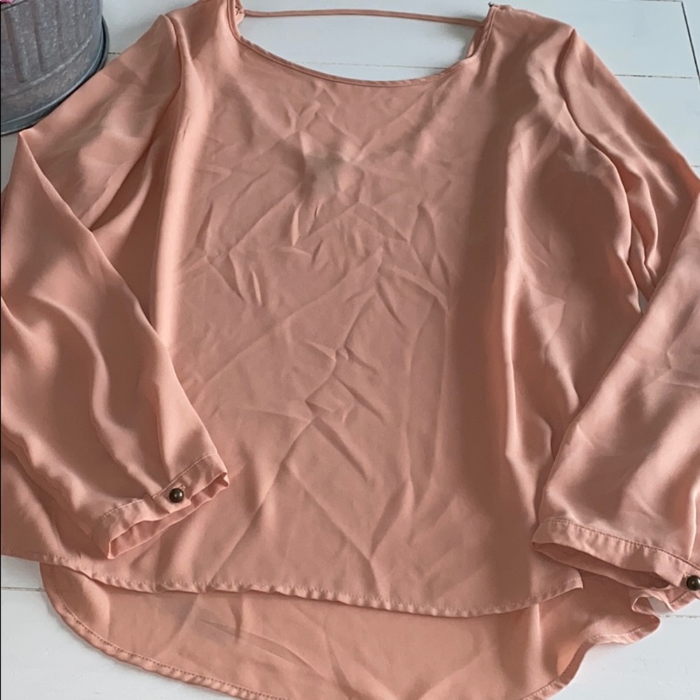 Blush blouse